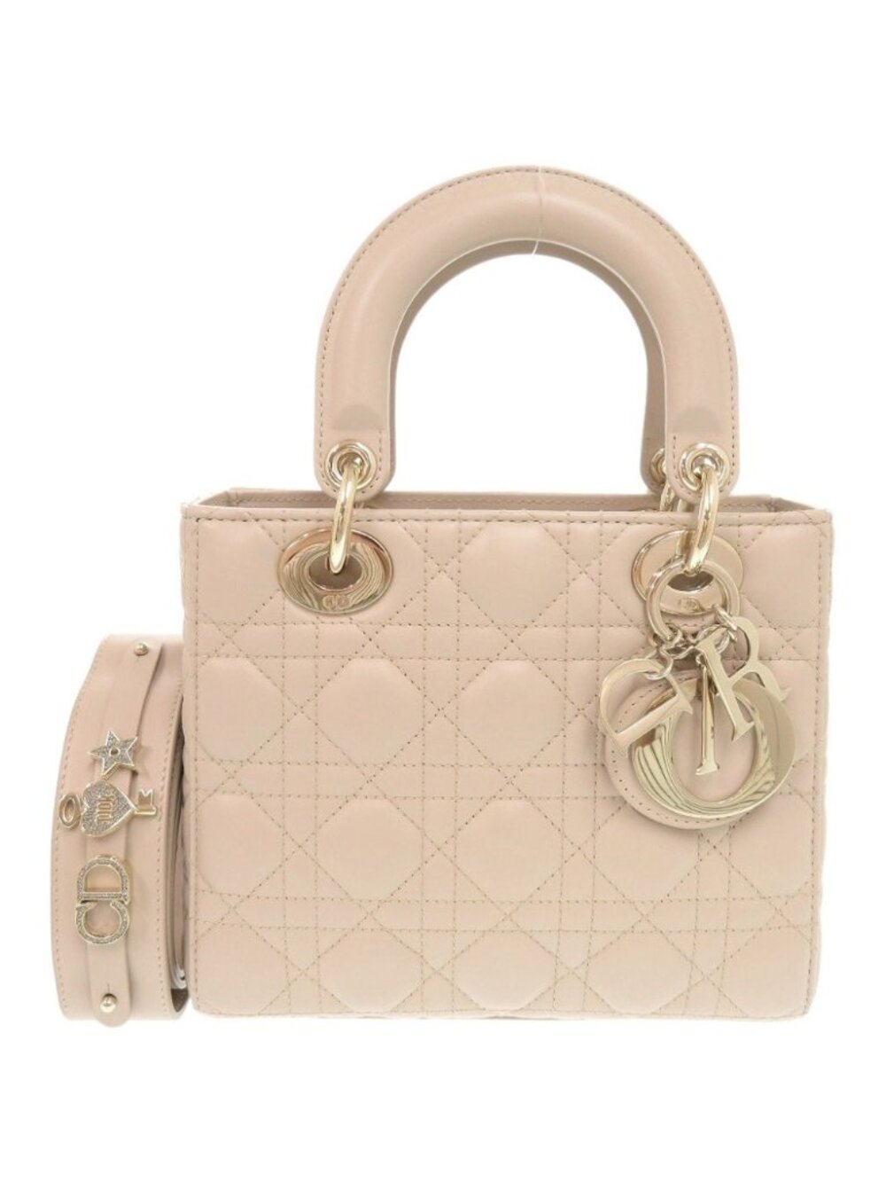 Dior Lady MY ABC Small Lambskin Beige Handbag